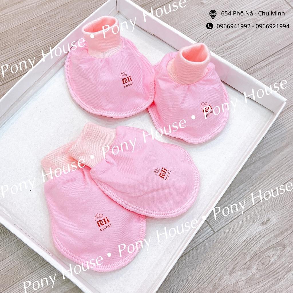 Bao Tay Chân Feli Bambi Chất Cotton Mềm Dạng Ống Bo Dày Dặn Cho Bé Sơ Sinh (Loại 1)