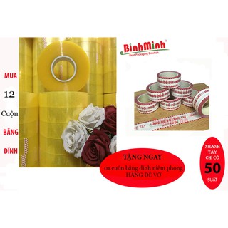 Combo 6 cuộn băng dính 1kg/cuộn lõi 4mm+ siêu tiết kiệm