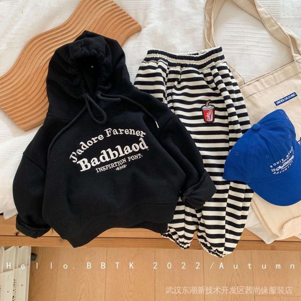 Áo Hoodie Thêu Chữ Phong Cách Hàn Quốc Mới Cho Bé