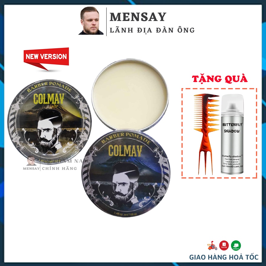 Sáp vuốt tóc Colmav Barber Pomade gốc dầu 100g - chính hãng 100% COLMAV