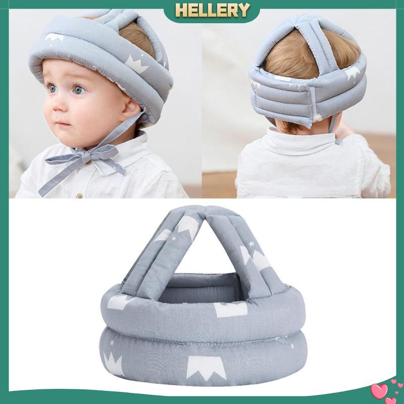 Mũ Trùm Đầu 40-53cm Chất Liệu Cotton Bảo Vệ An Toàn Cho Bé Tập Đi