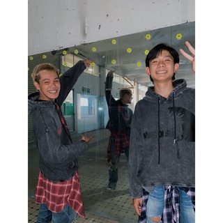 Áo Washed Hoodie Black