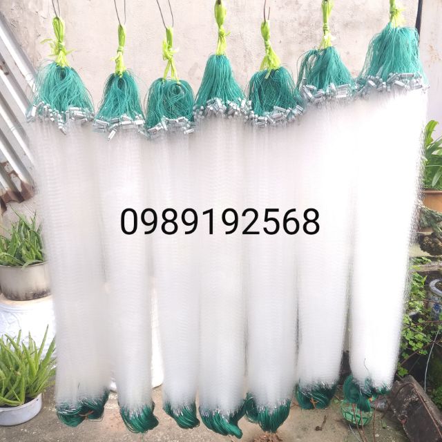 Lưới đánh cá 1 lớp tép mắt lưới 2cm cao 90cm dài 60m bắt cá tép ,cá bống ,cá mương bé