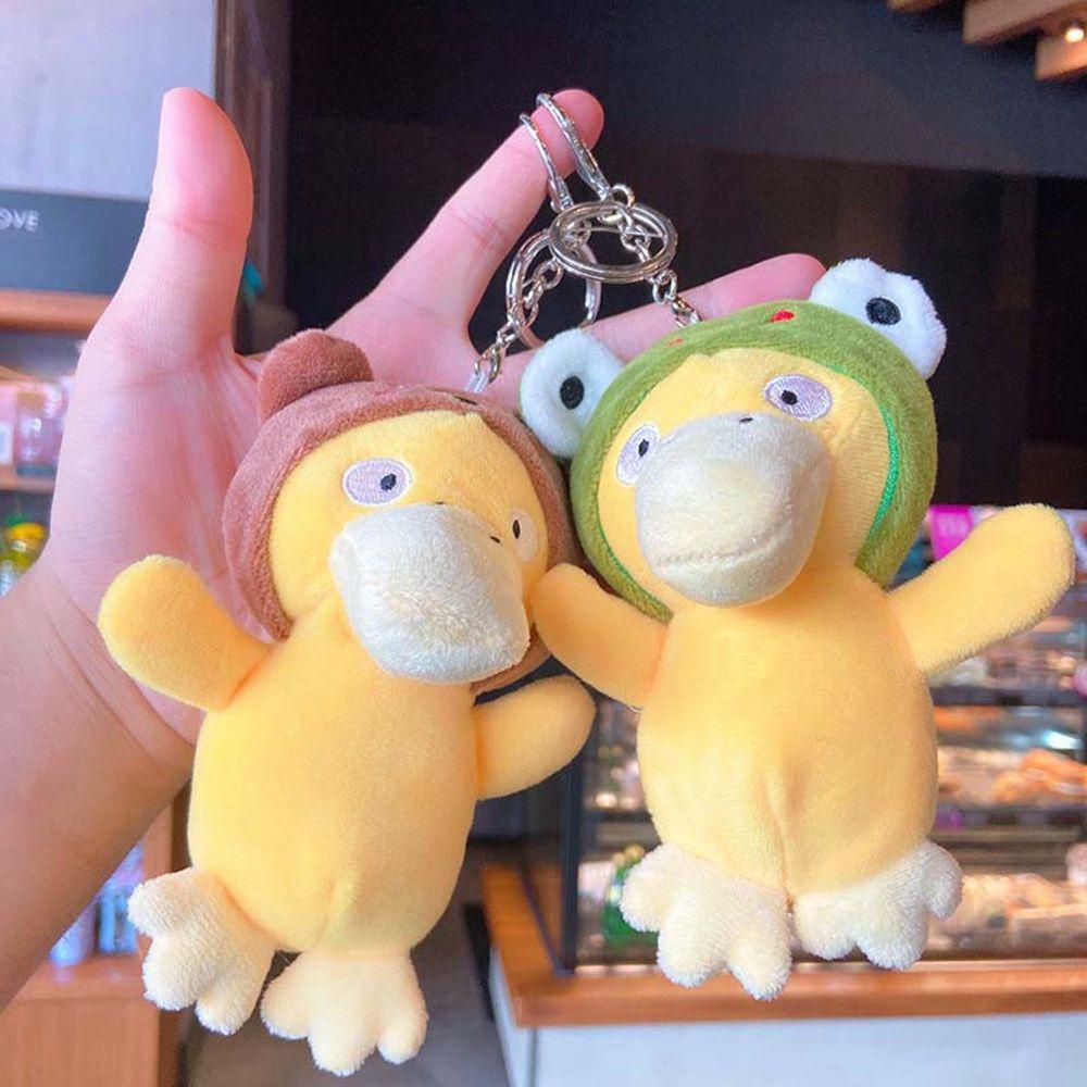 LANFY Móc Chìa Khóa Xe Hơi Hình Pikachu / Vịt Vàng / Ếch Dễ Thương Sáng Tạo Dành Cho Nữ Giá Đỡ