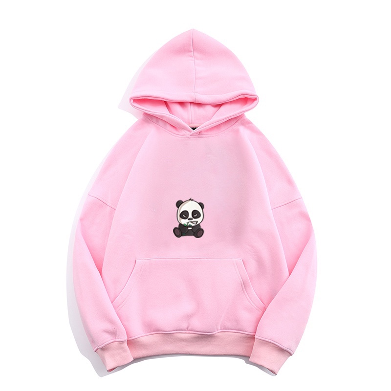 Áo Hoodie nam nữ Basic in hình Panda oversize nhiều màu form rộng Unisex