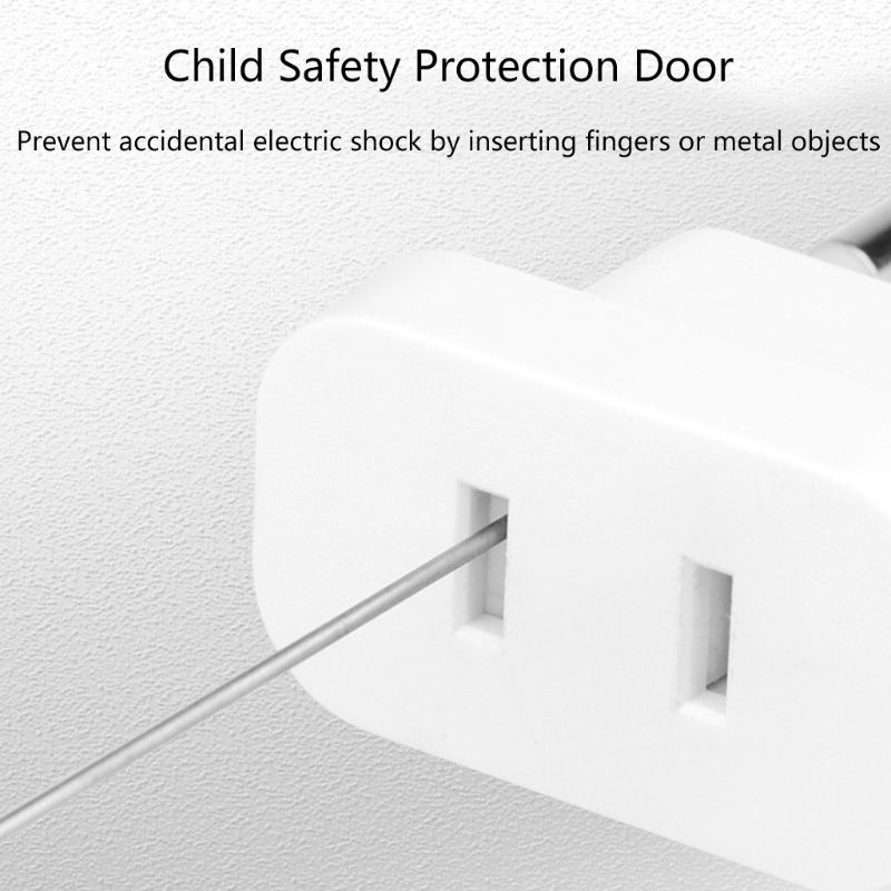 Phích cắm chuyển đổi nguồn điện từ Us Sang Eu 4mm