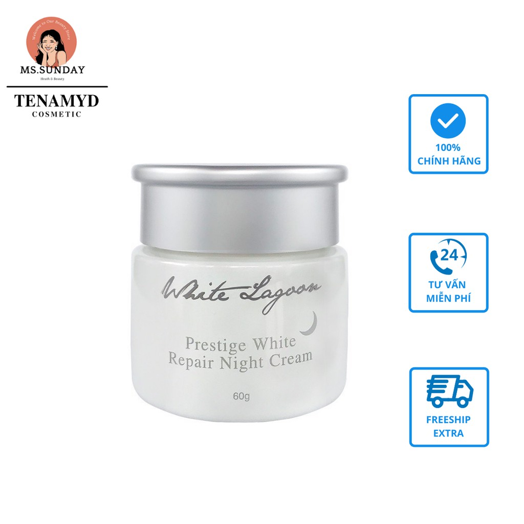Kem dưỡng trắng da ban đêm Tenamyd White lagoon -PRESTIGE WHITE REPAIR NIGHT CREAM