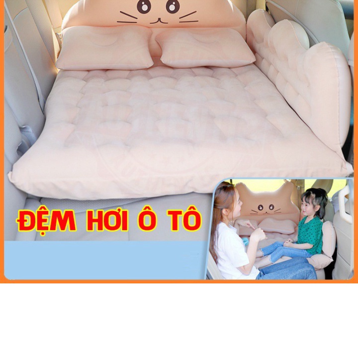 Đệm hơi ô tô cho xe 4-7 chỗ tặng kèm bơm điện và 2 gối cao cấp - sang trọng