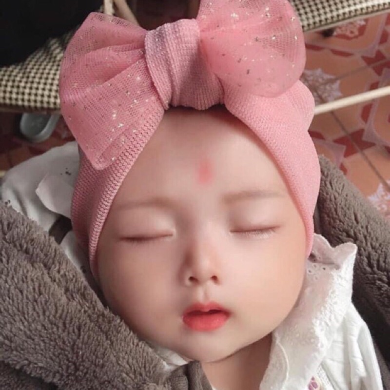 Freeship 99k TQ_Bán buôn mũ turban cho bé
