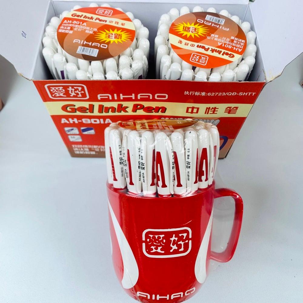 Bút Chữ A cốc 48 cái hàng loại 1 chính hãng, ngòi nhỏ trơn dễ viết mầu mực đẹp