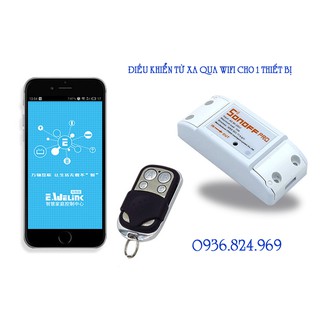 Điều khiển từ xa qua wifi cho 1 thiết bị có thêm khiển