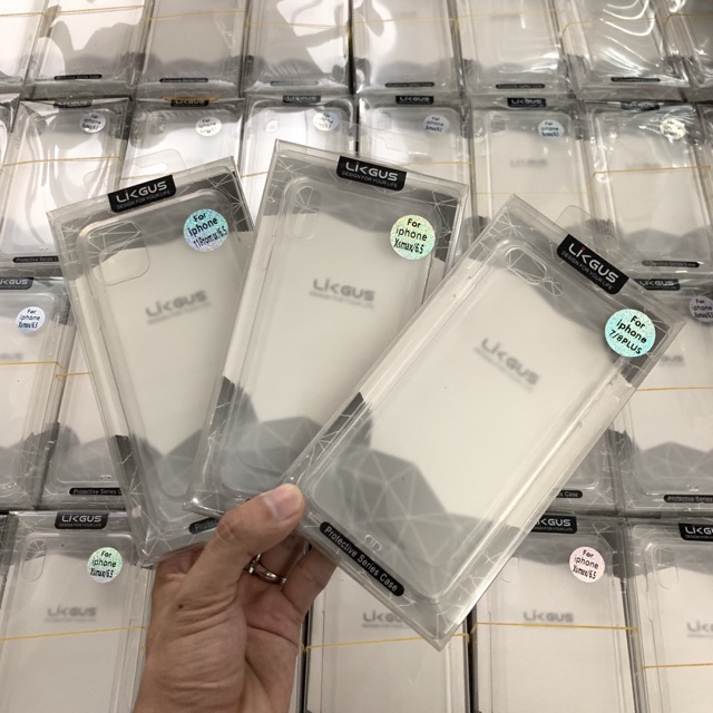 Ốp lp trong suốt lưng nhám viền dẻo chính hãng likgus | BigBuy360 - bigbuy360.vn