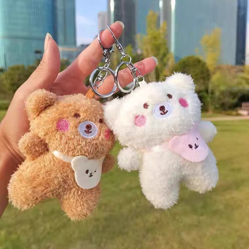 [New 2022] Phụ kiện móc khoá treo cặp gấu béo túi hồng xinh xắn siu cưng  HÀNG CÓ SẴN 🦄