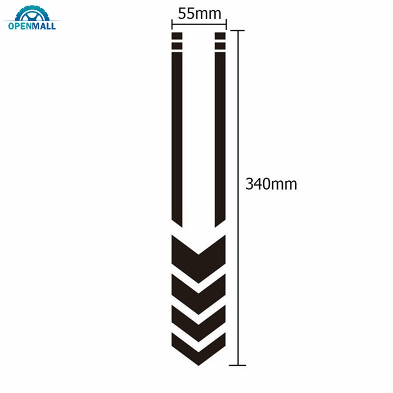 Sticker vinyl họa tiết kẻ sọc để trang trí cản xe mô tô