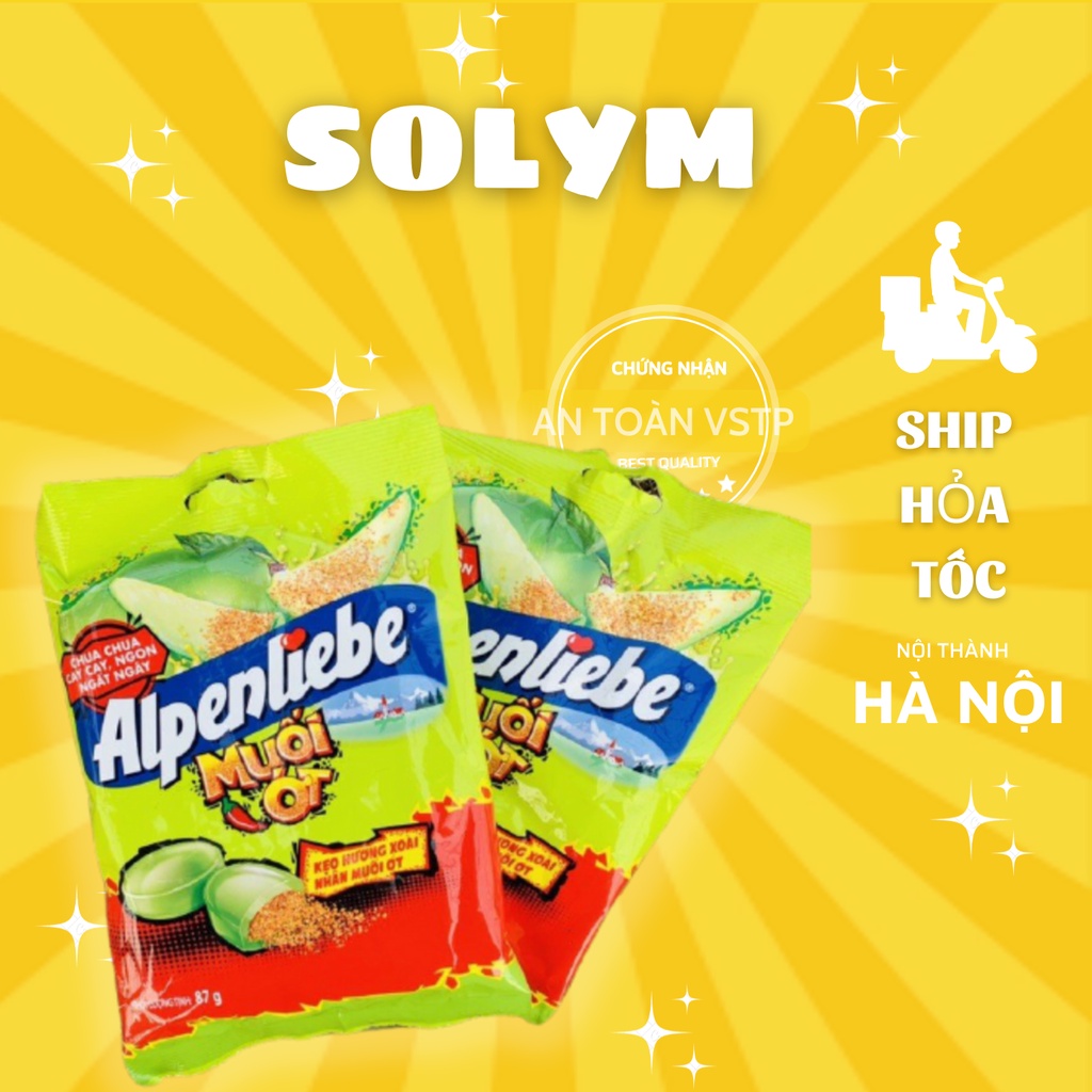 Kẹo Alpenlibe Xoài Muối Ớt Hương Vị Tự Nhiên Xoài Muối Ớt- Ăn Vặt Lel