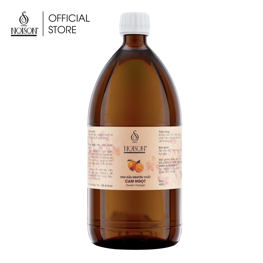 Tinh dầu Cam ngọt Noison 1 LÍT | Sweet Orange Essential Oil | Nhập khẩu Ấn Độ |
