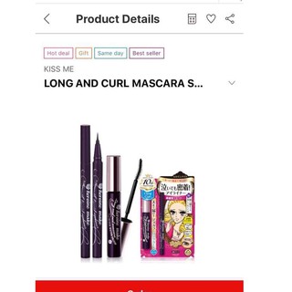 [100% AUTH] Set 2 món Mascara & Kẻ mắt Kiss Me Isehan Kiss Me Heroine