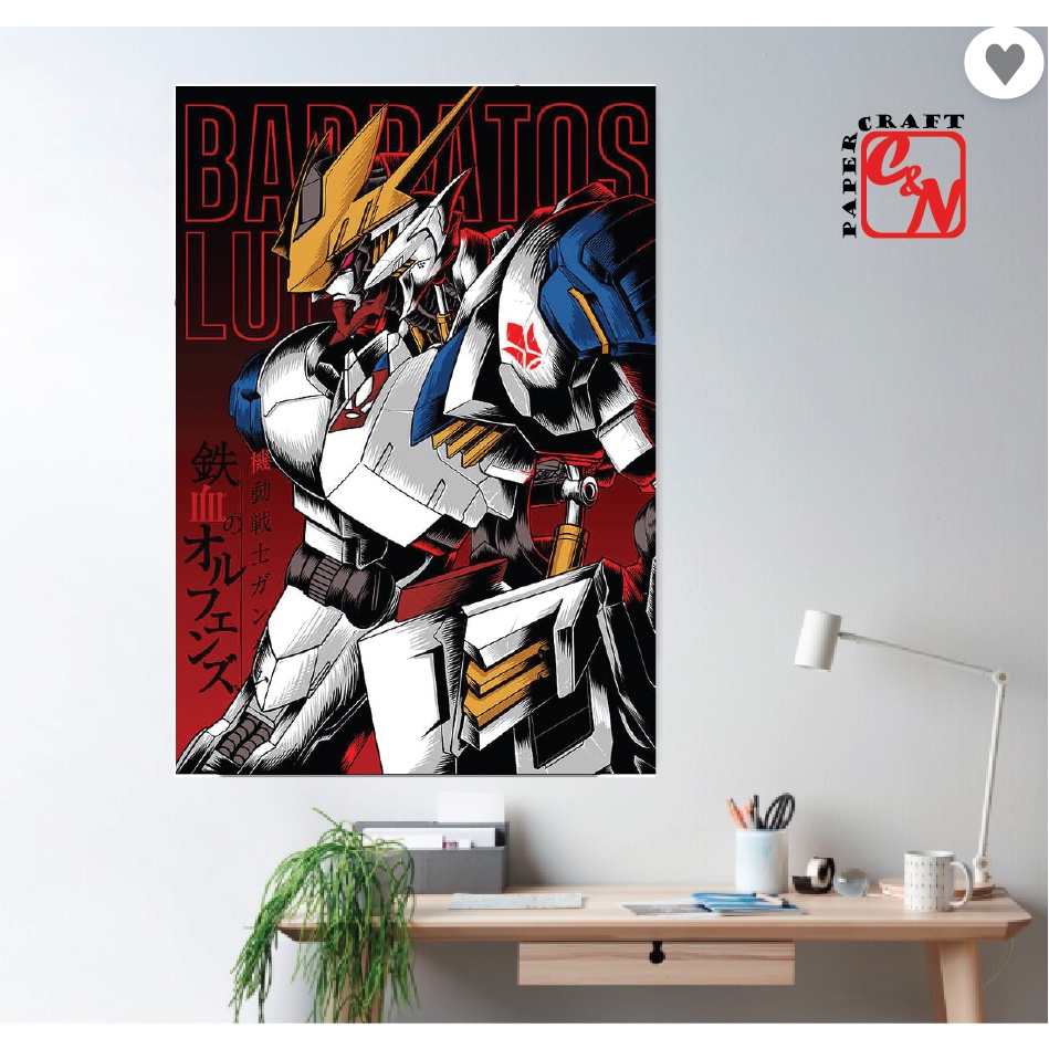 Poster nhựa siêu lớn|Poster Barbatos lupus rex|Poster dán tường