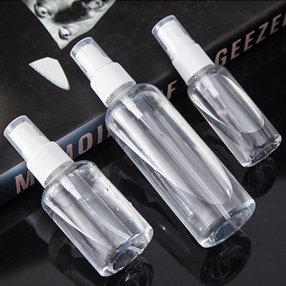 Chai Xịt Rỗng Bằng Nhựa Trong Suốt Dung Tích 30 / 50 / 60 / 100ml Tiện Dụng Mang Đi Du Lịch