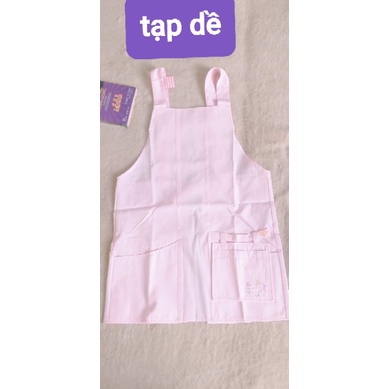 tạp dề hồng thêu