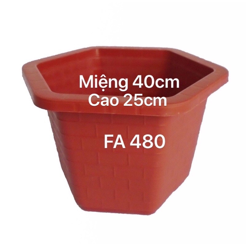 chậu nhựa lục giác FA480