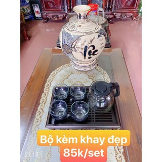Bộ lọc trà cafe 4 chén 1 ấm thủy tinh