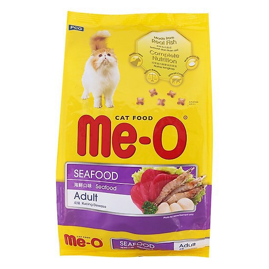 Thức ăn cho mèo lớn Me-O Adult (2 vị) 350gr