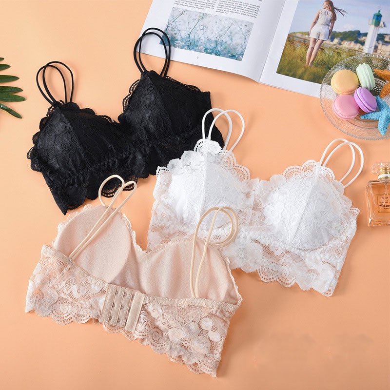 :):) :) Áo Lót Bra Ren Hoa 2 Dây Chất Đẹp