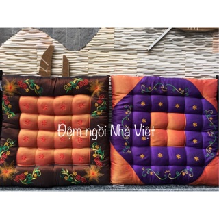 ĐỆM NGỒI BỆT HÀN THÊU PHÁ CÁCH CỠ NHỎ 40cm