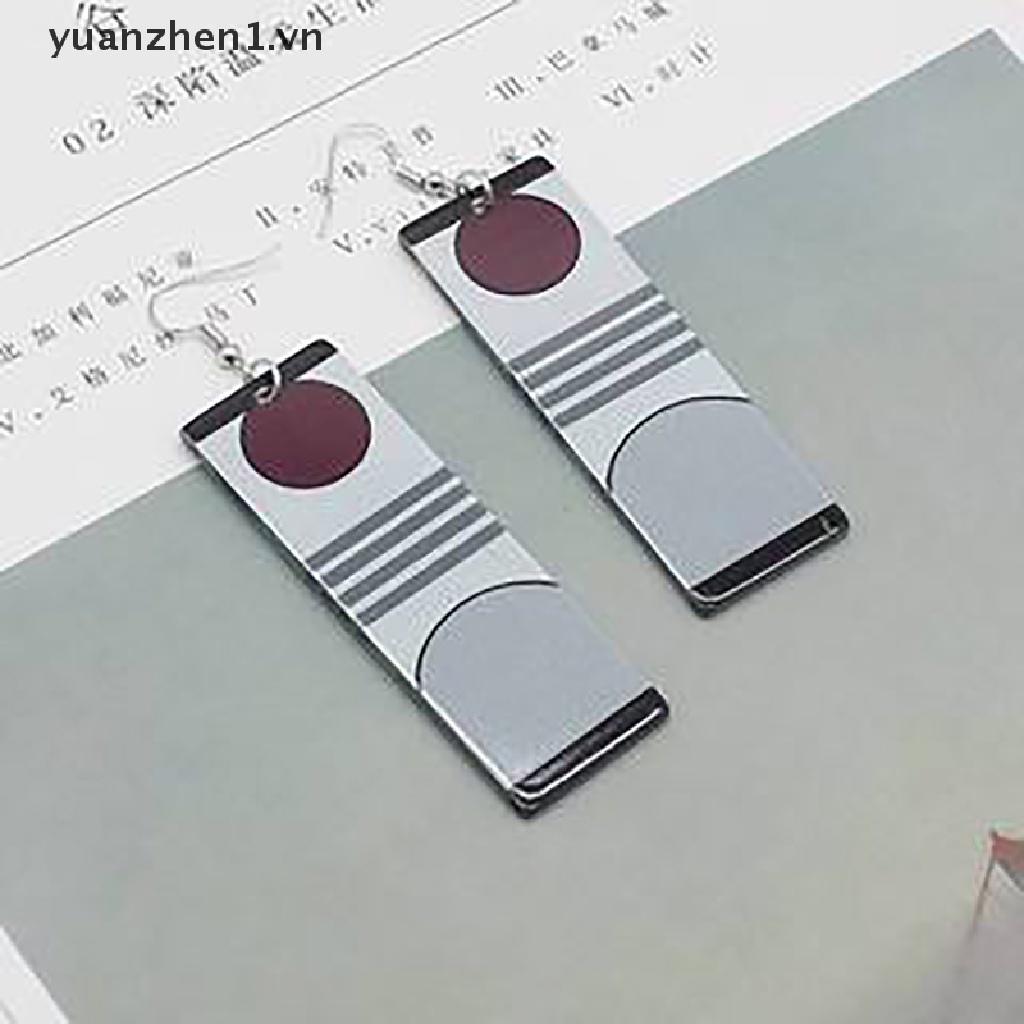 Bông Tai Bằng Acrylic Hình Tanjiro Anime Demon Slayer Cho Nữ