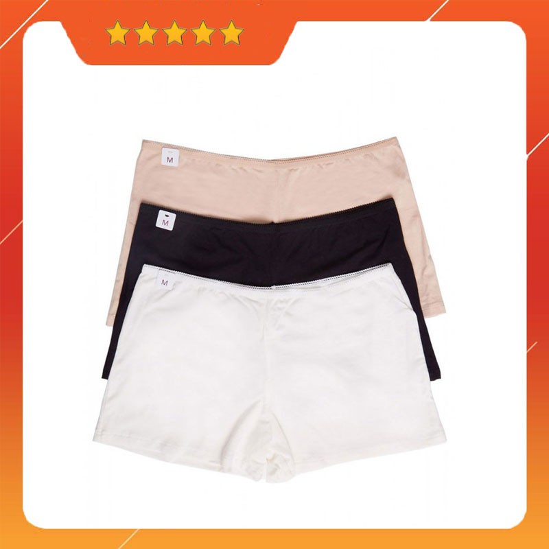 Combo 3 Chiếc Quần Lót Nữ Short Cotton, Quần Lót Nữ Mặc Váy iBasic V107