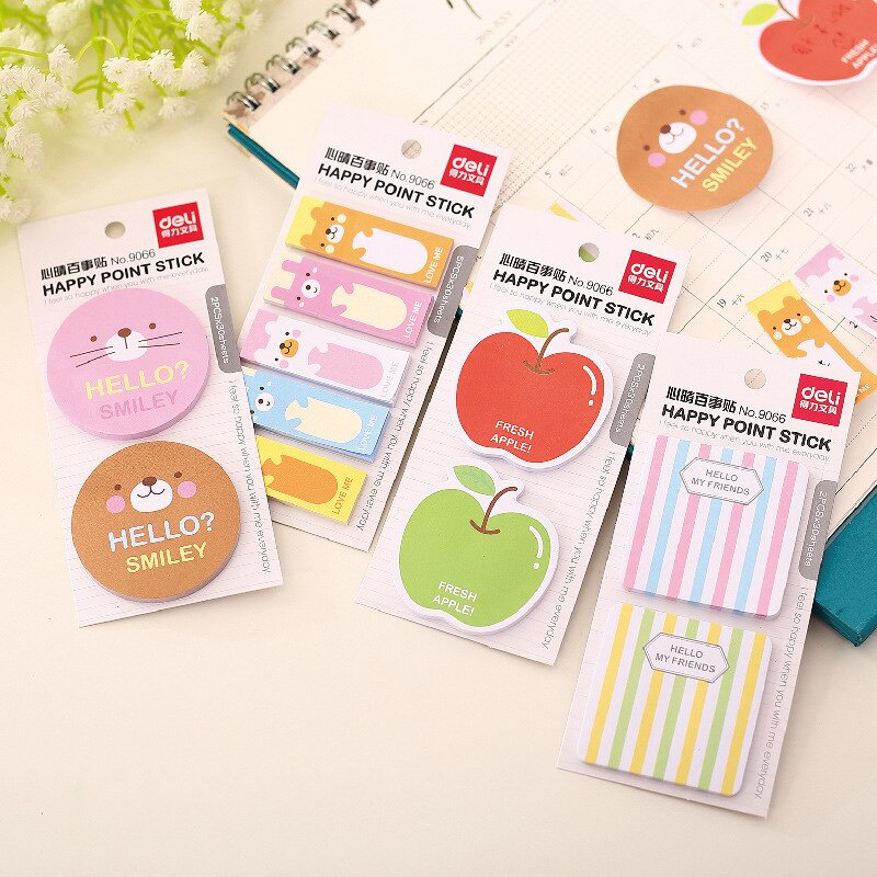 Giấy Note Ghi Chú Hoạ Tiết Cute DELI CHÍNH HÃNG