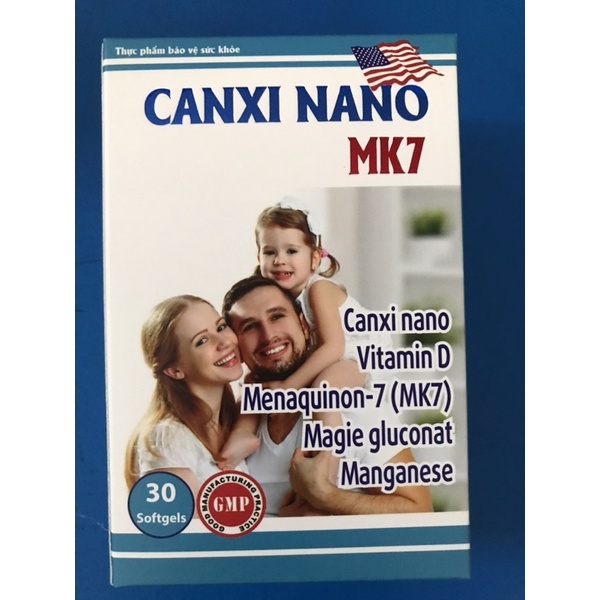 CANXI NANO MK7 lọ 30 viên