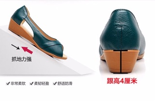 ☂️Giày hở mũi da mềm cho mẹ/ order QC