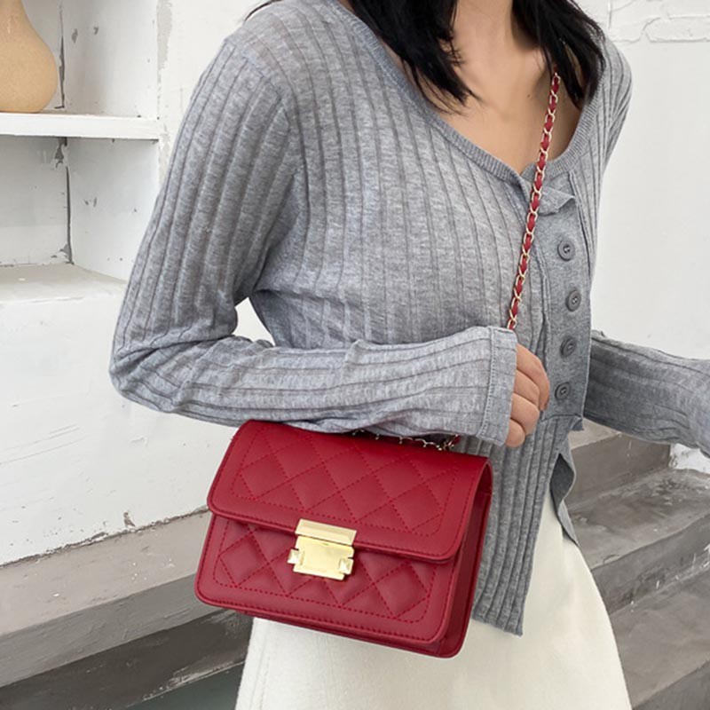 Túi Xách Da Đeo Chéo Thời Trang Thiết Kế Dành Cho Nữ