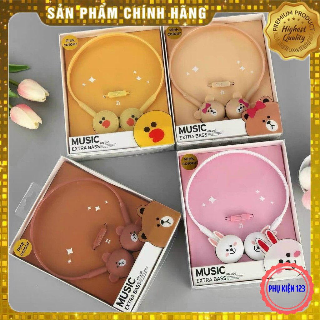 [Mã SKAMCLU9 giảm 10% đơn 100K] [DEAL HOT] TAI NGHE CHỤP TAI HÌNH GẤU SIÊU CUTE