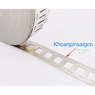 Kẽm hàn cell pin 2 hàng có rãnh ,dày 0.15mm-0.2mm