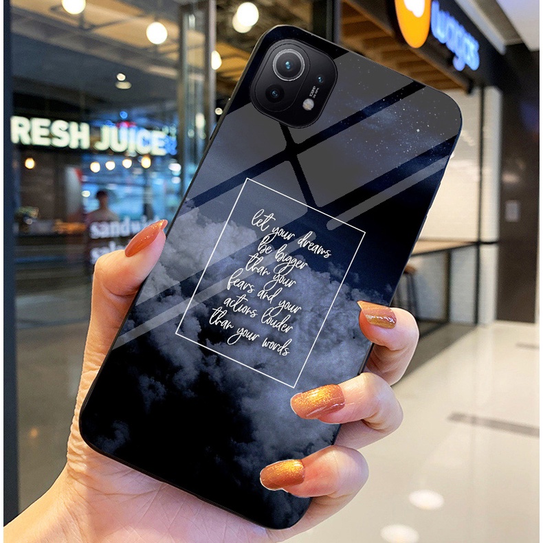 Ốp Lưng XIAOMI MI 11, MI 11 Lite, MI 11 LITE 5G NE Ốp kính bóng cao cấp Phi Hành Gia