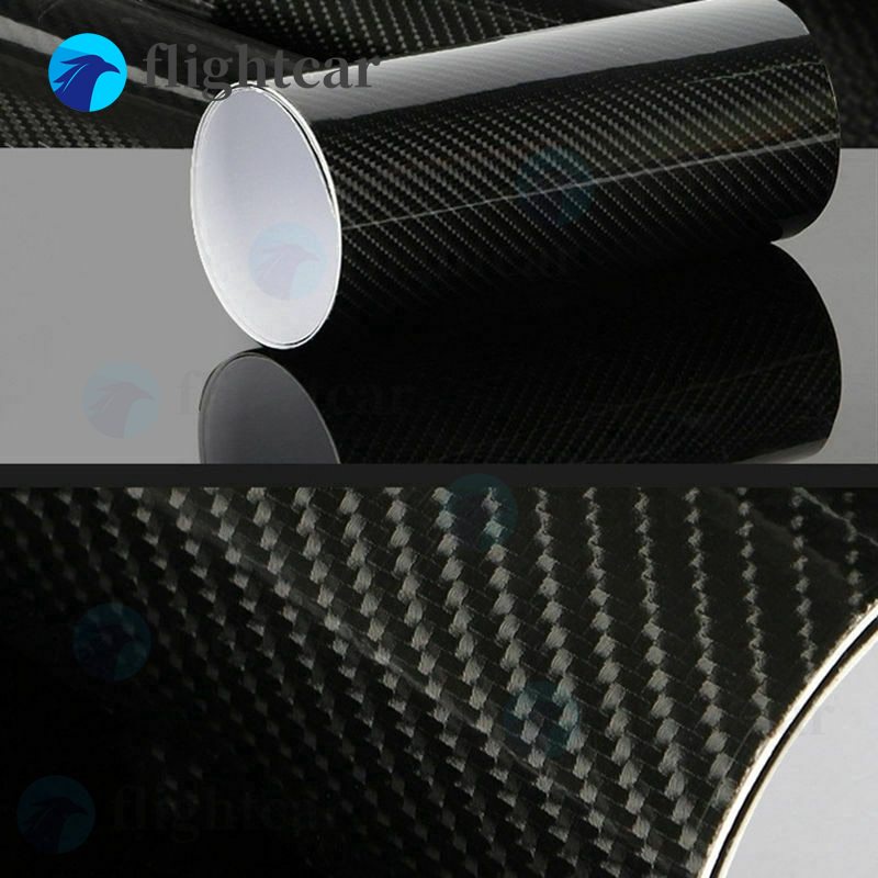 Miếng Dán Trang Trí Xe Hơi 7D Bằng PVC Sợi Carbon Chống Thấm Nước 30*152cm