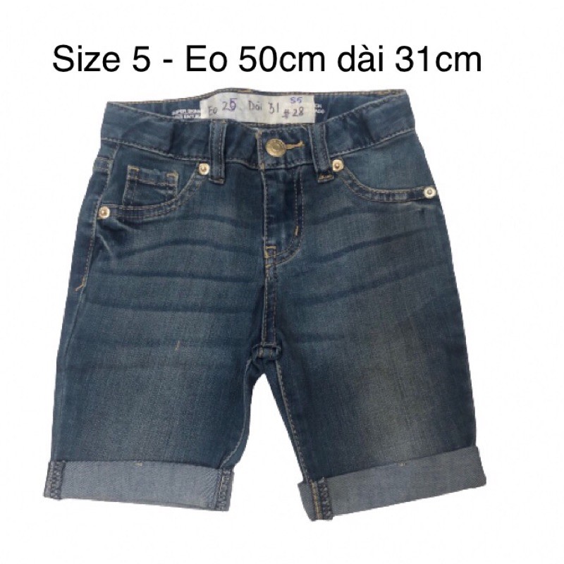 Quần Jeans lửng bé trai 4-18 vnxk