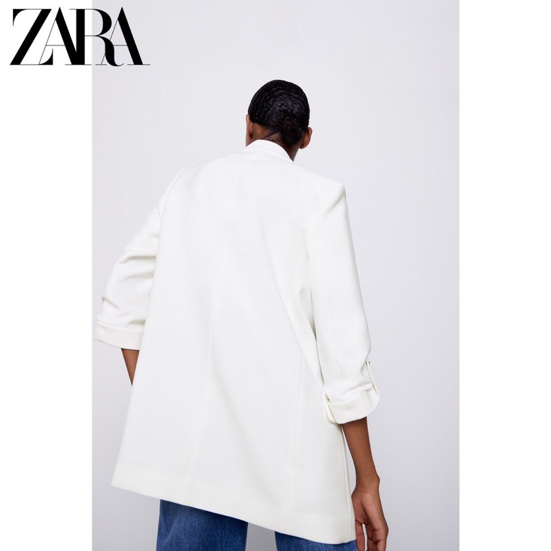 ÁO BLAZER ZARA XẮN TAY DÁNG DÀI HÀNG XUẤT