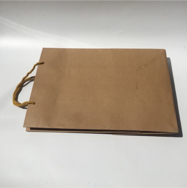 10 Túi giấy kraft to đựng quần áo, hộp giày kt 25x36x15