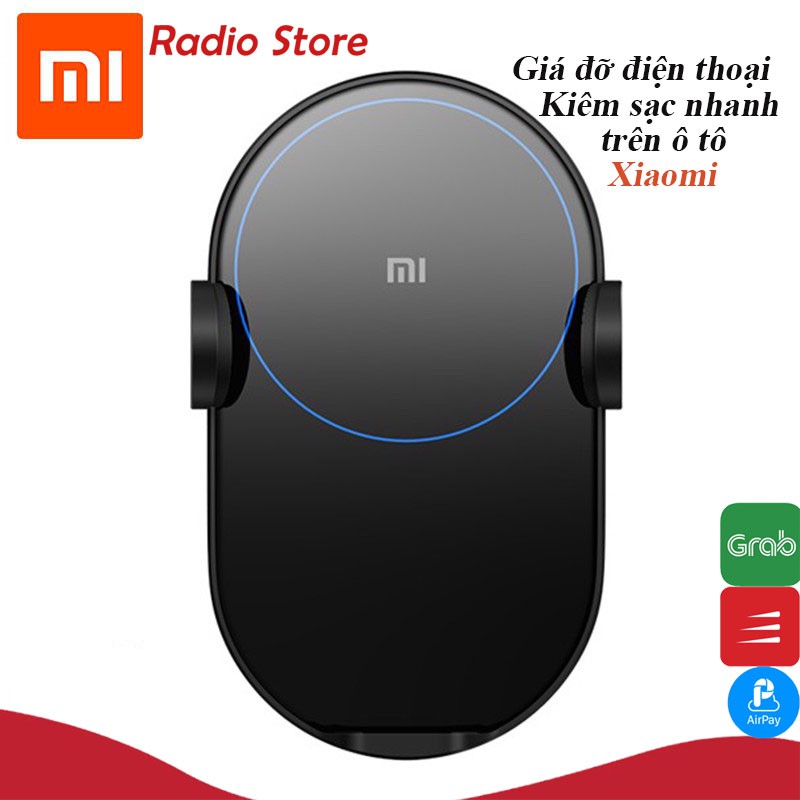 Kẹp điện thoại xiaomi WCJ02ZM Giá đỡ điện thoại trên ô tô kiêm sạc chính hãng/ BH 3 tháng /giá tốt