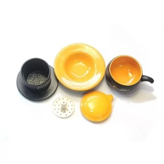 Bộ cốc cà phê liền phin sứ gốm sứ Bát Tràng-01