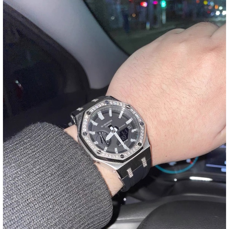ĐỒNG HỒ NAM CASIO GSHOCK GA-2100 custom AP DIAMON