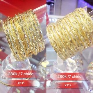 Bộ vòng ximen xi vàng 24k cao cấp X111