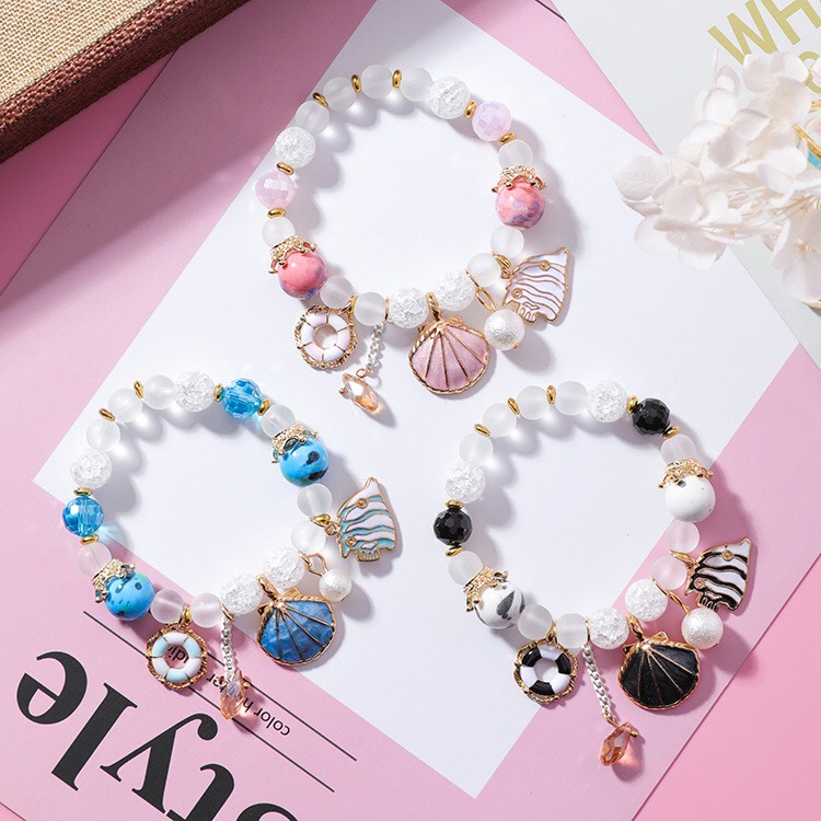 VÒNG TAY CHARM BRACELETS ĐÁ MÀU SẮC - VÒNG ĐEO TAY PHỤ KIỆN THỜI TRANG
