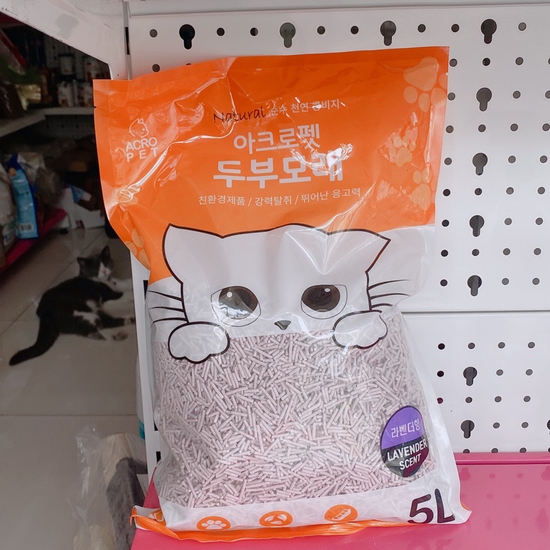 Cát đậu nành cho mèo Acro pet 5L