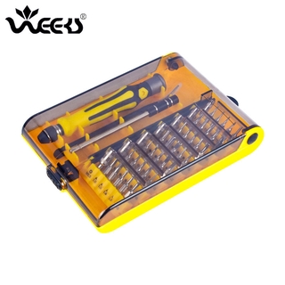Bộ tua vít mini 45 trong 1 VCOO Torx có nhíp và thanh nối dài