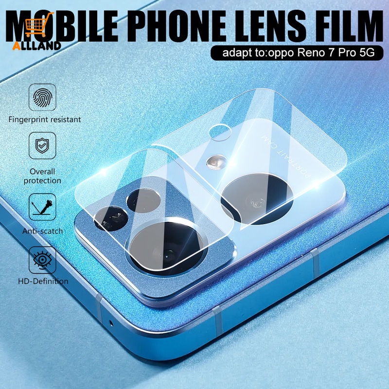 Miếng Dán Bảo Vệ Camera Sau Điện Thoại Chống Sốc Màu Đen Cho OPPO Reno 7Z 7 Pro 5G